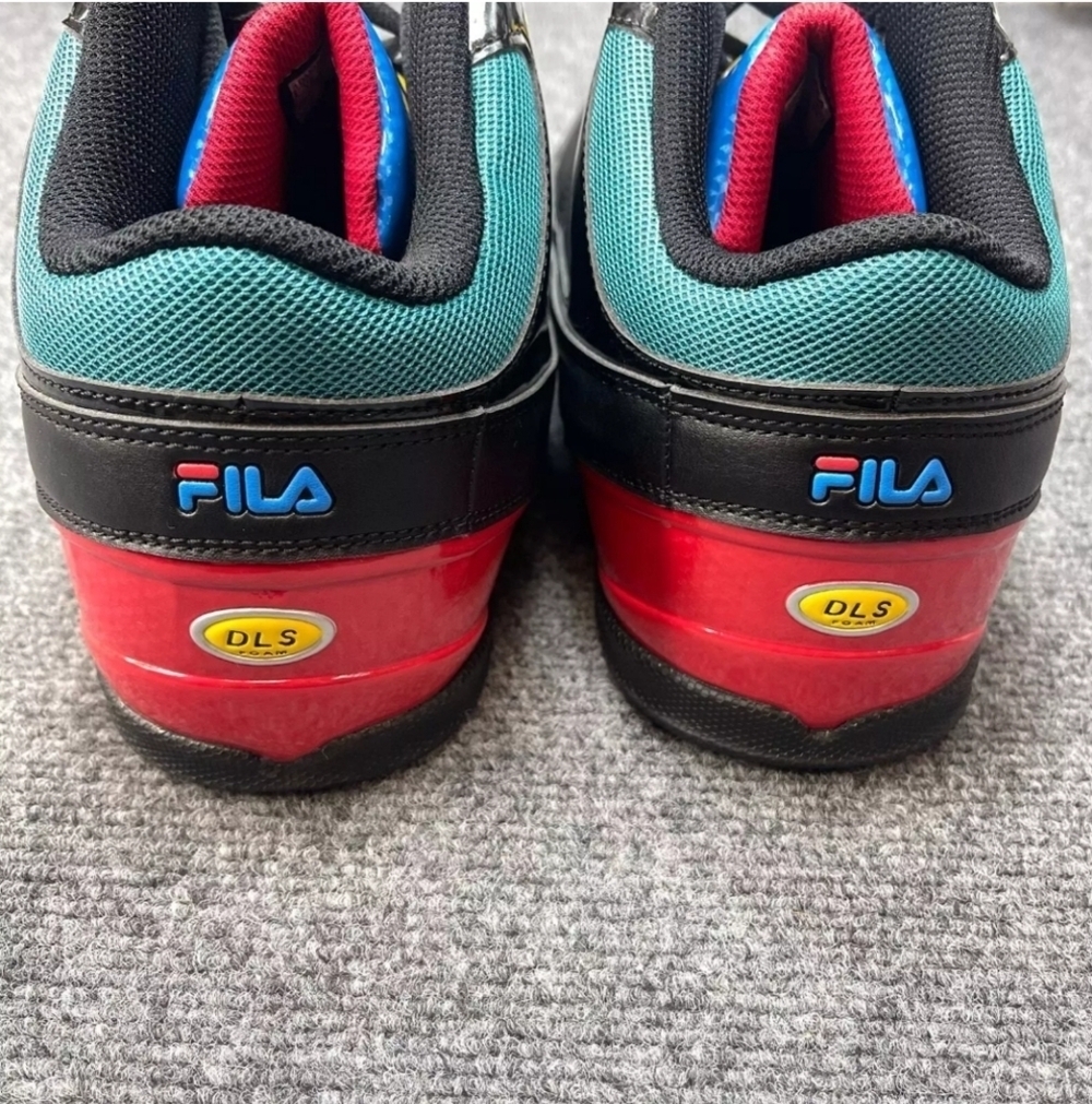 FILA Mens Change the Game High Top Shoe Black Red USA 10 - Picture 4 of 4